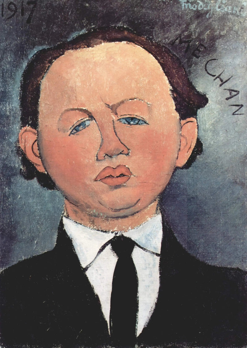 Porträt von Oscar Miestchaninoff - Amedeo Modigliani