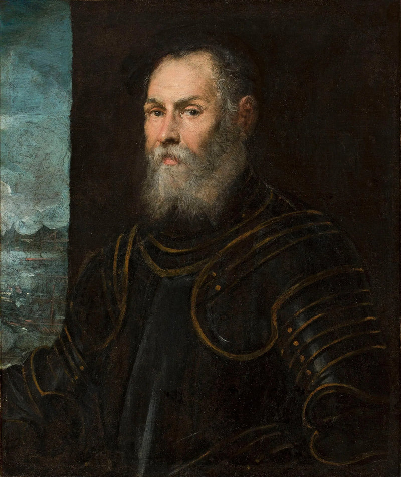 Porträt eines venezianischen Admirals. - Jacopo Tintoretto