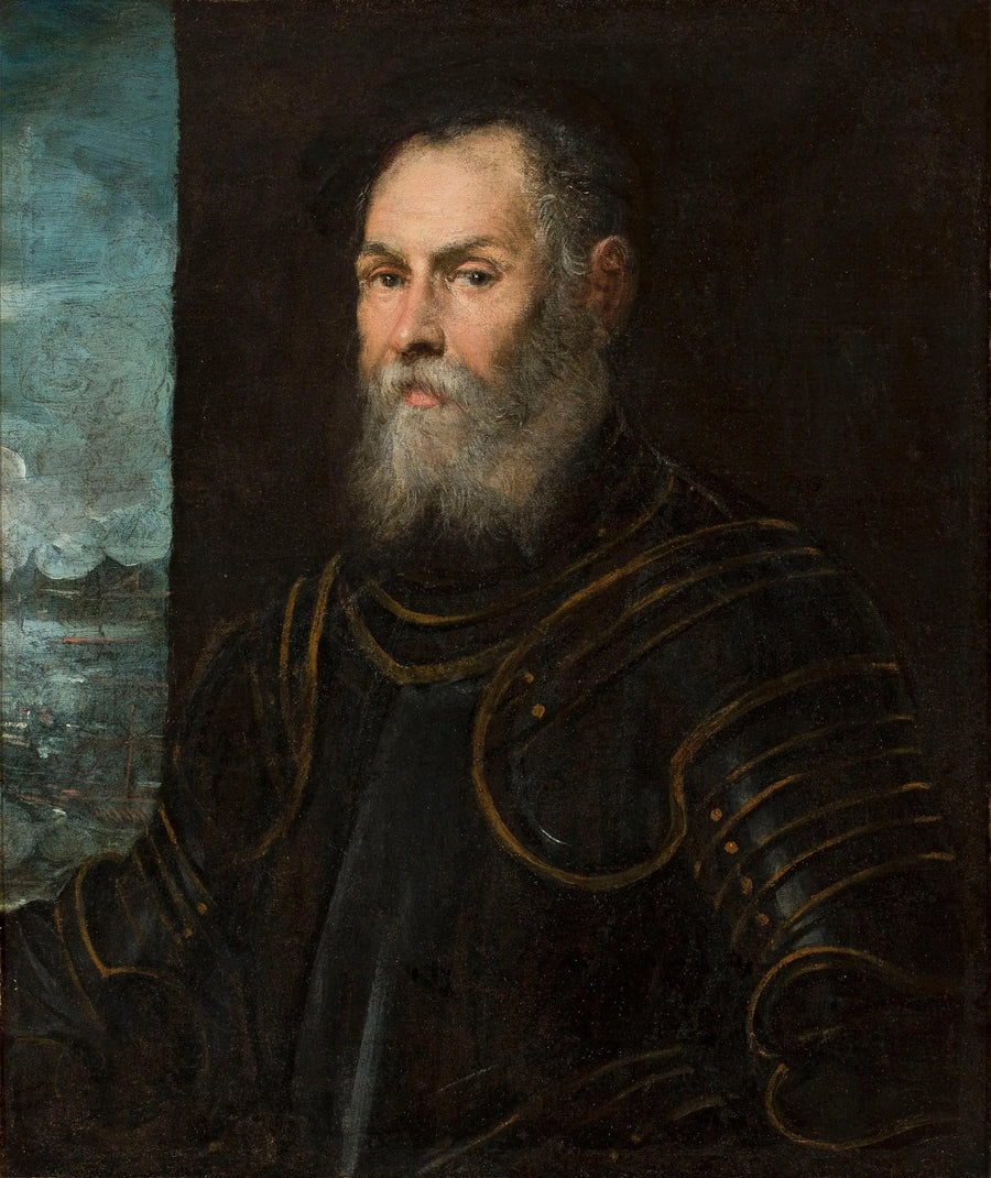 Porträt eines venezianischen Admirals. - Jacopo Tintoretto