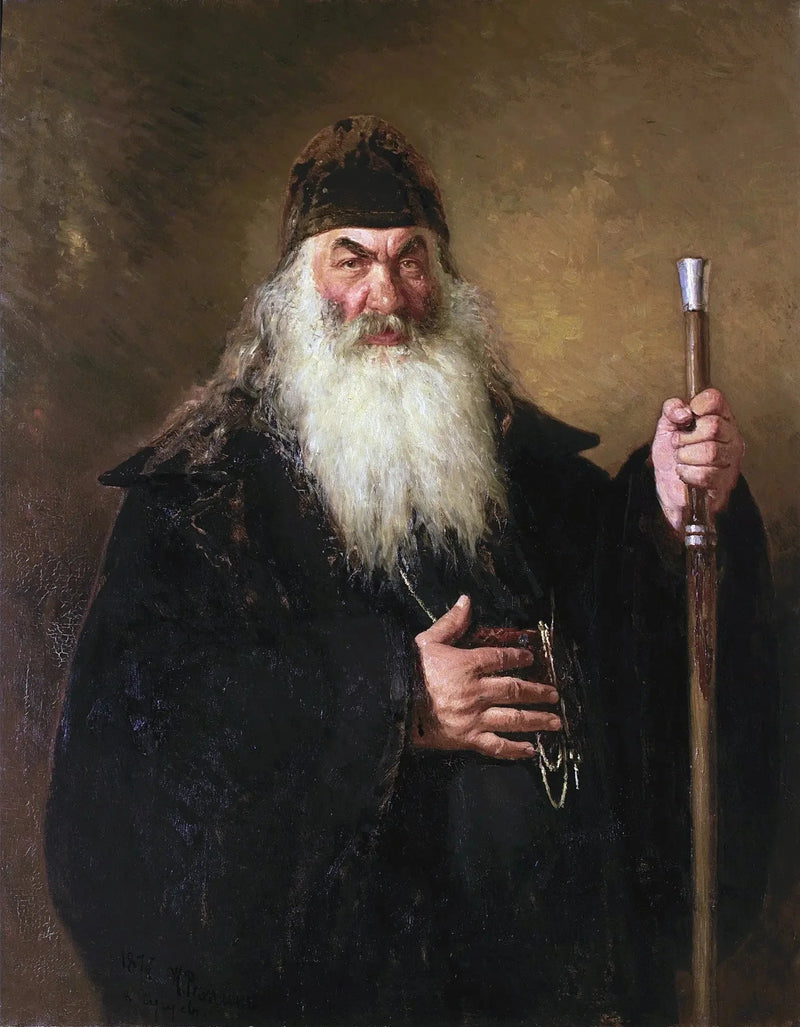 Portrait eines Archidiakons - Ilya Repin