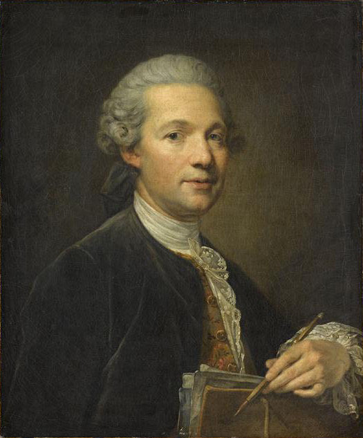 Porträt eines Künstlers - Jean-Baptiste Greuze