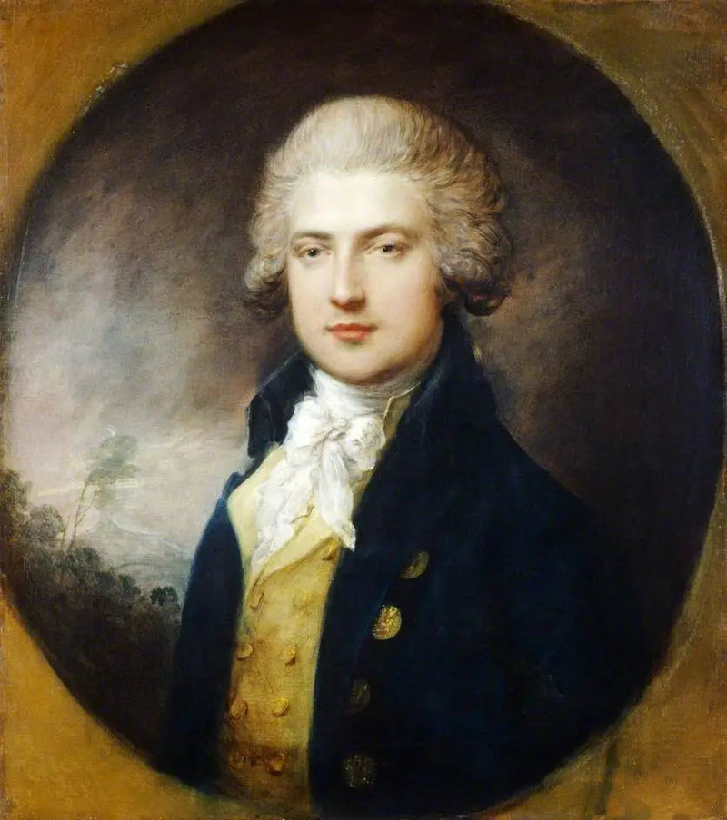 Porträt eines unbekannten Gesellschafters des Prinzen von Wales - Thomas Gainsborough