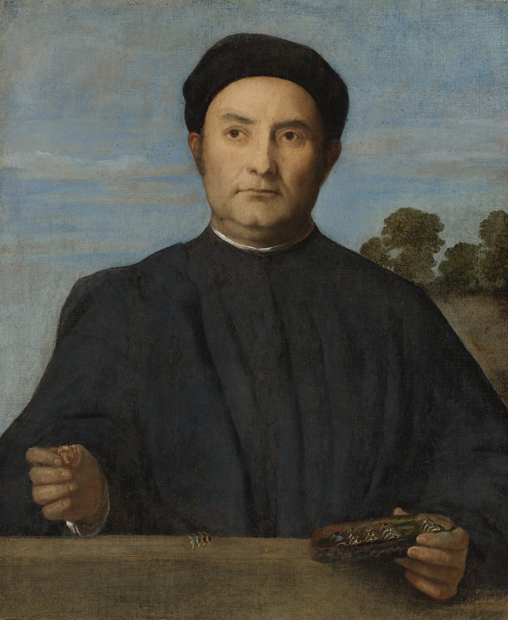 Portrait d'un bijoutier - Lorenzo Lotto image 1 reproduction réalisée par Alpha Reproduction