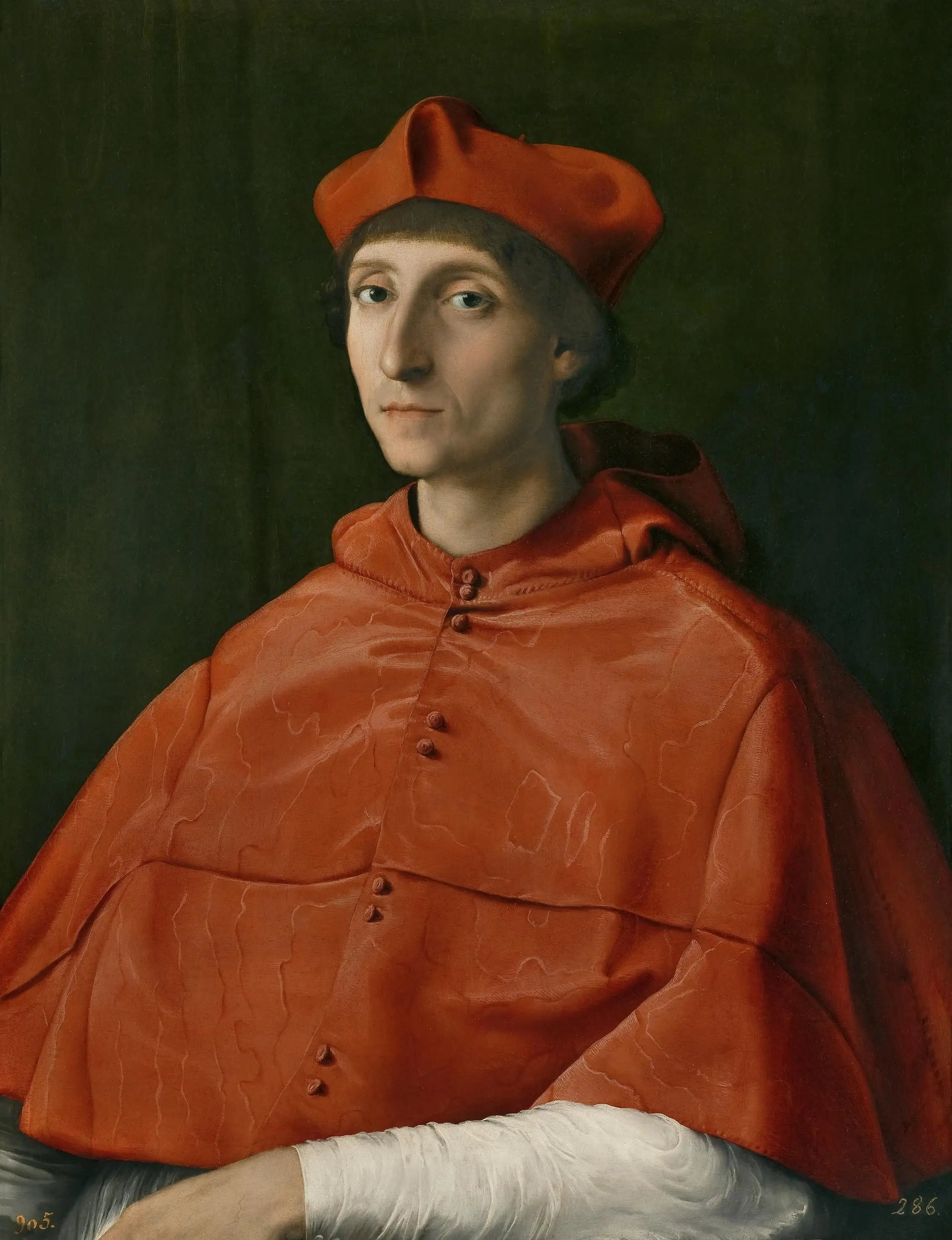 Portrait d'un cardinal - Raphaël Sanzio image 1 reproduction d’œuvre d’art à l’huile
