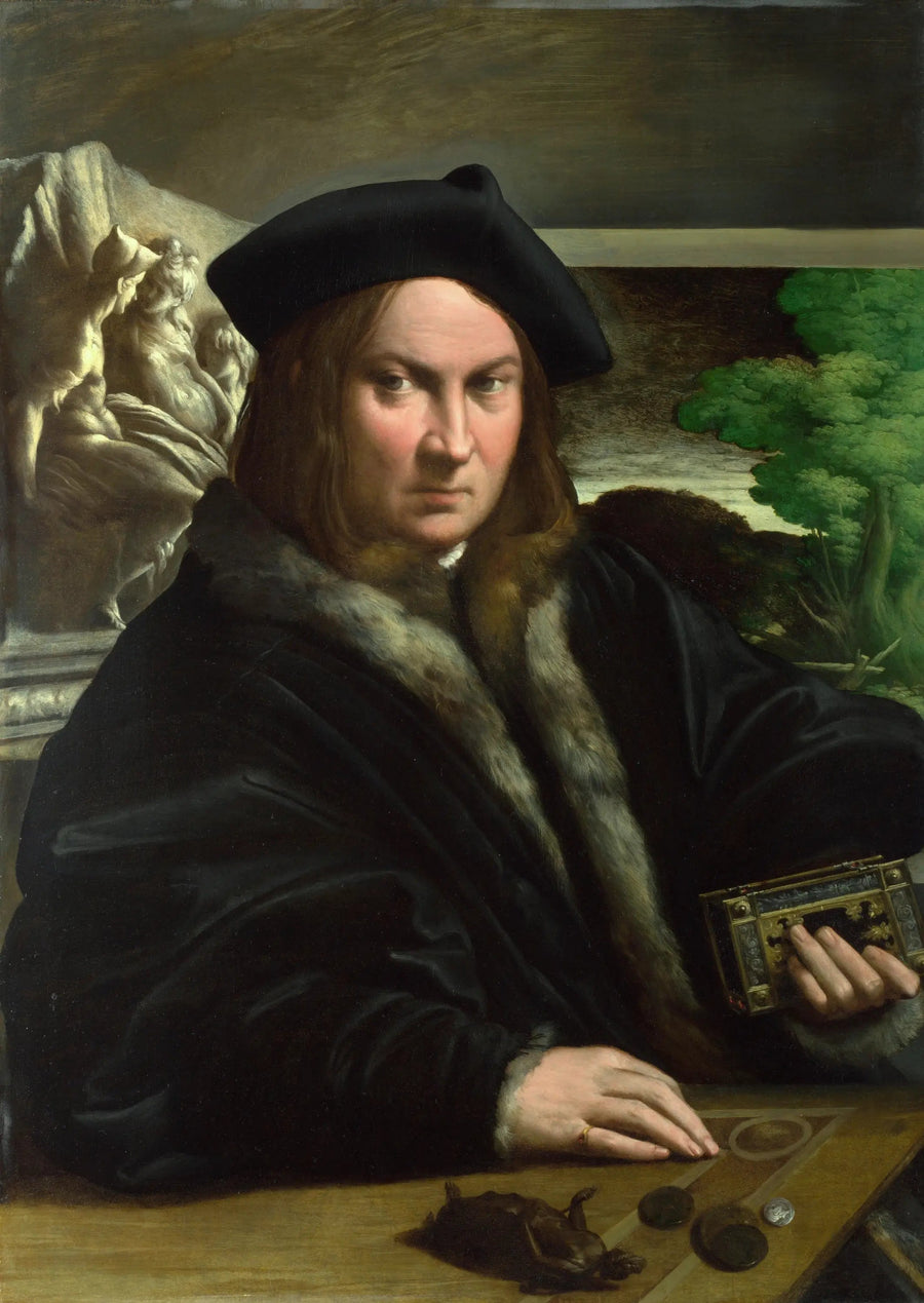 Porträt eines Sammlers - Parmigianino