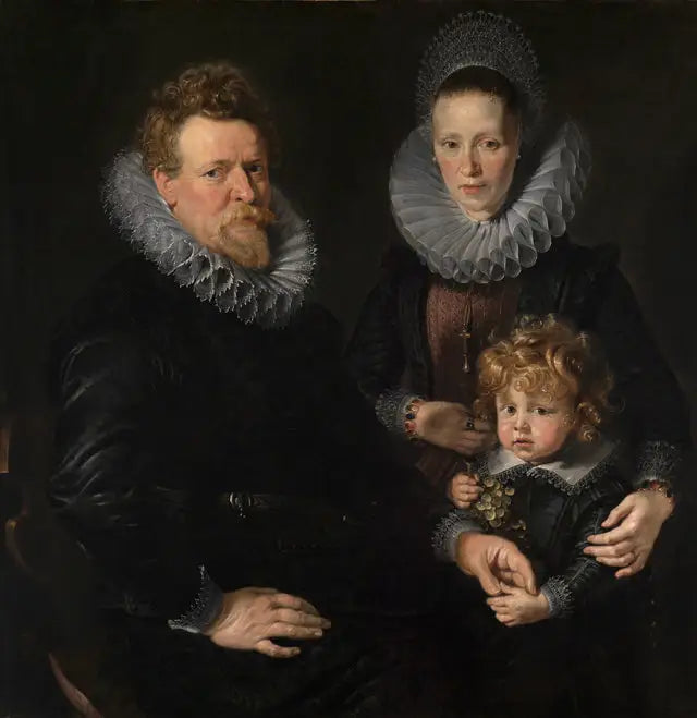 Porträt eines verheirateten Paares mit einem Kind - Peter Paul Rubens