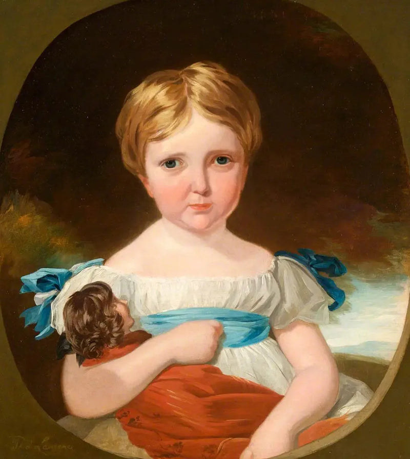 Porträt eines Kindes mit einer Puppe - Thomas Lawrence