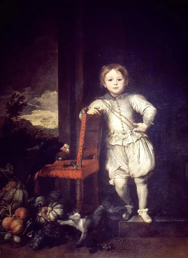 Porträt eines Kindes in Weiß - Antoine van Dyck
