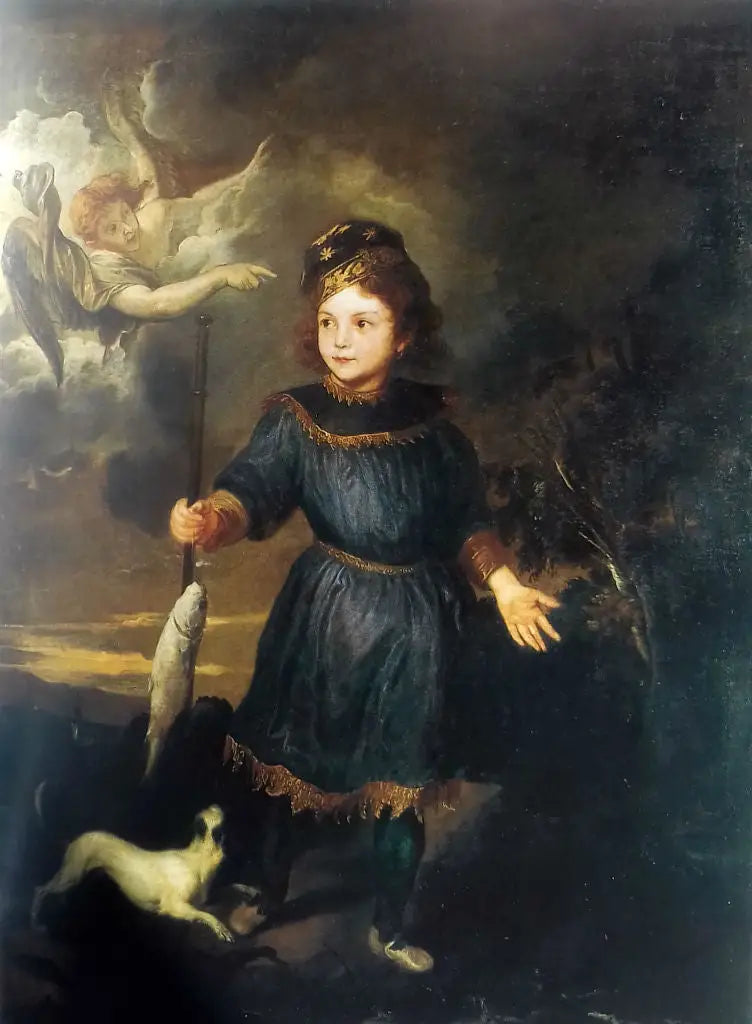 Portrait eines Kindes, vielleicht Tobio Pallavicino in der Rolle des Tobias und des Engels - Antoine van Dyck