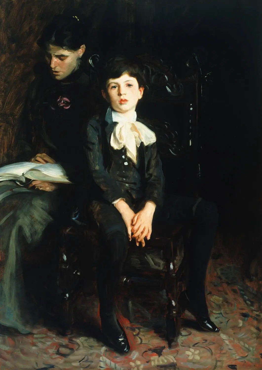 Portrait d'un garçon - John Singer Sargent image 1 tableau peint à l’huile sur toile