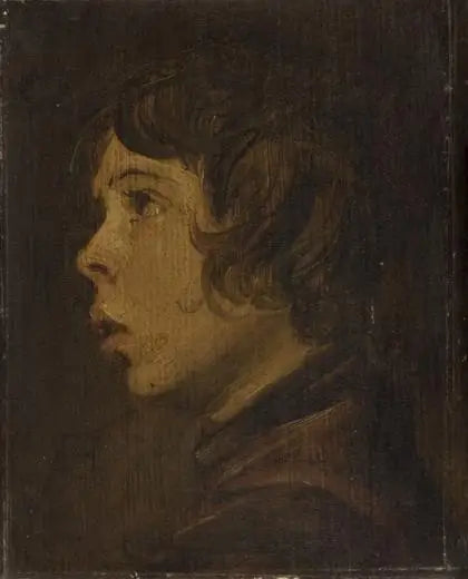 Portrait eines Jungen, der nach links blickt - Frans Hals