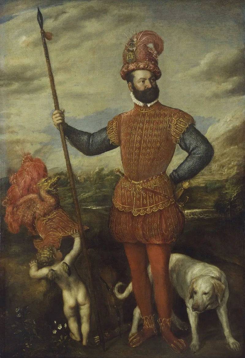Portrait eines Generals - Titian