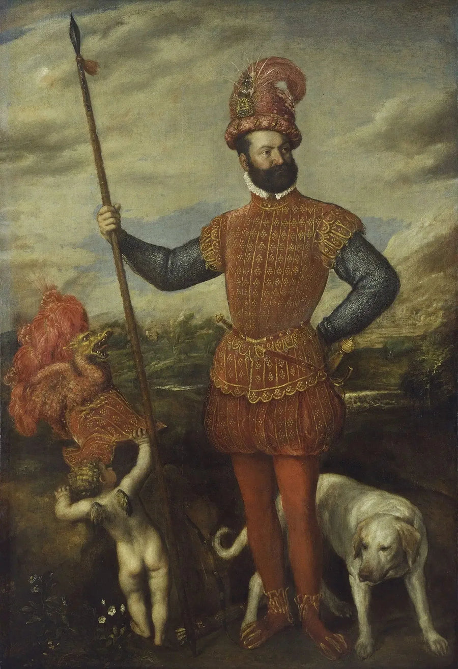 Portrait eines Generals - Titian