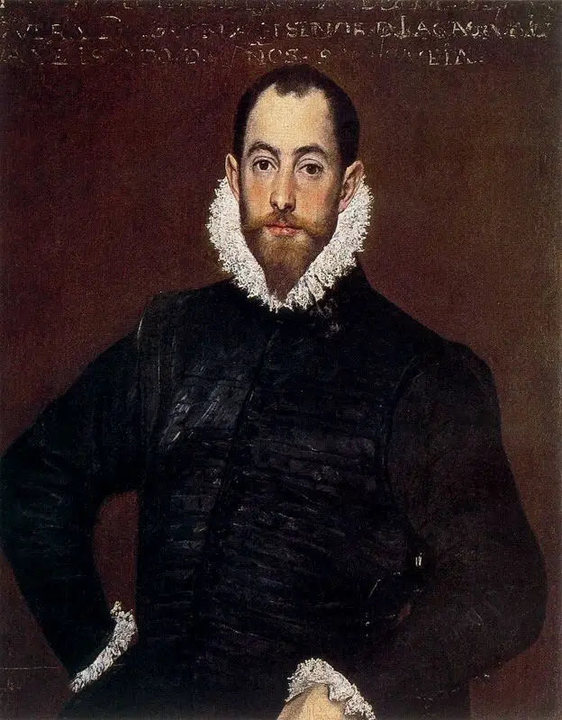 Portrait d'un gentilhomme de la Maison de Leiva - El Greco image 1 copie peinte à la main à l’huile