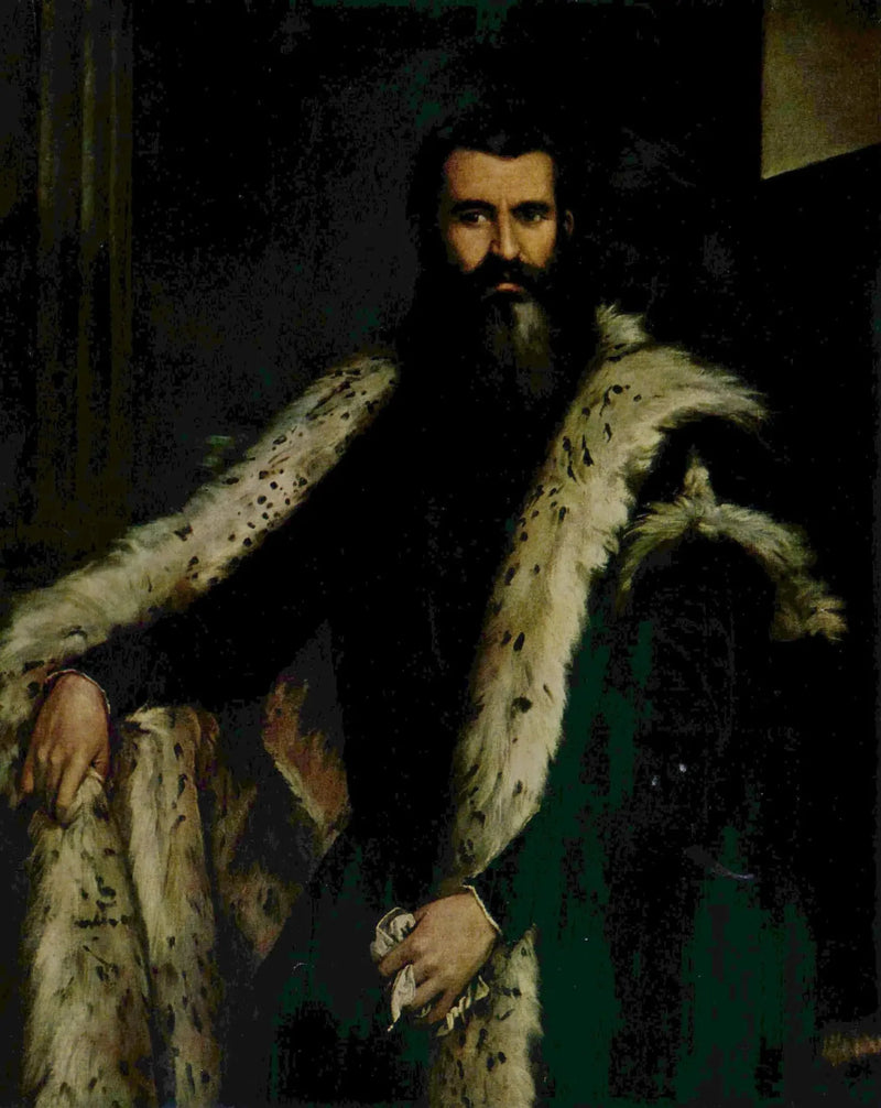 Porträt eines Edelmanns mit Pelz - Paul Véronèse