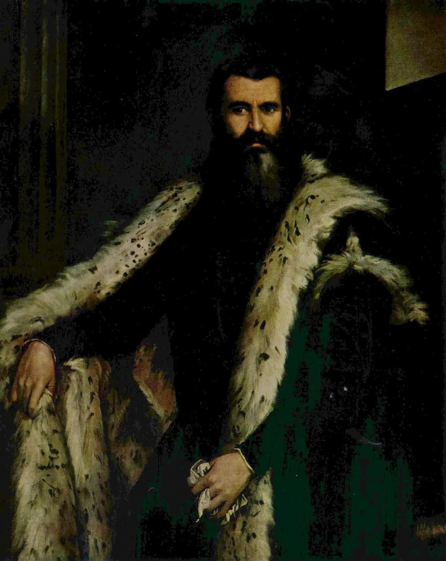 Porträt eines Edelmanns mit Pelz - Paul Véronèse