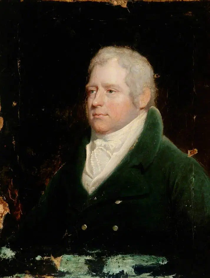 Portrait eines Gentlemans in blauer Kleidung - Henry Raeburn