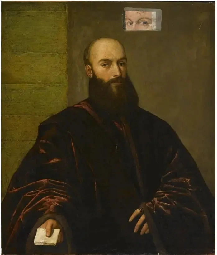 Portrait eines venezianischen Edelmanns (übermalt) - Titian