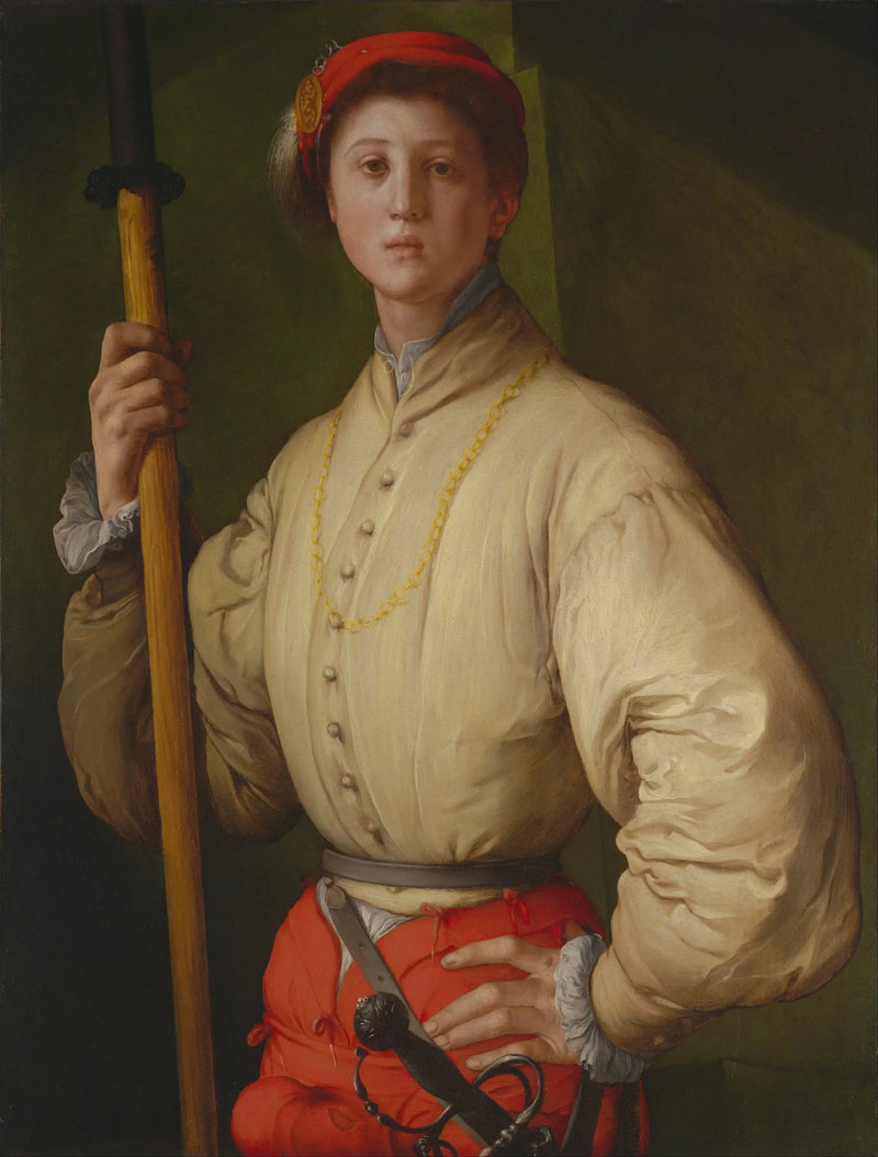 Porträt eines Hellebardiers - Pontormo