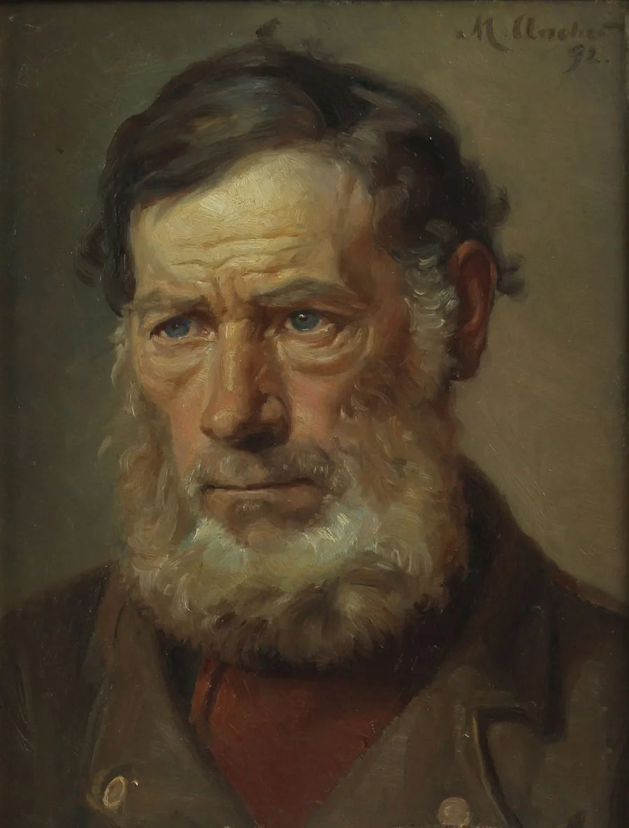 Porträt eines Mannes. (1892) - Michael Peter Ancher