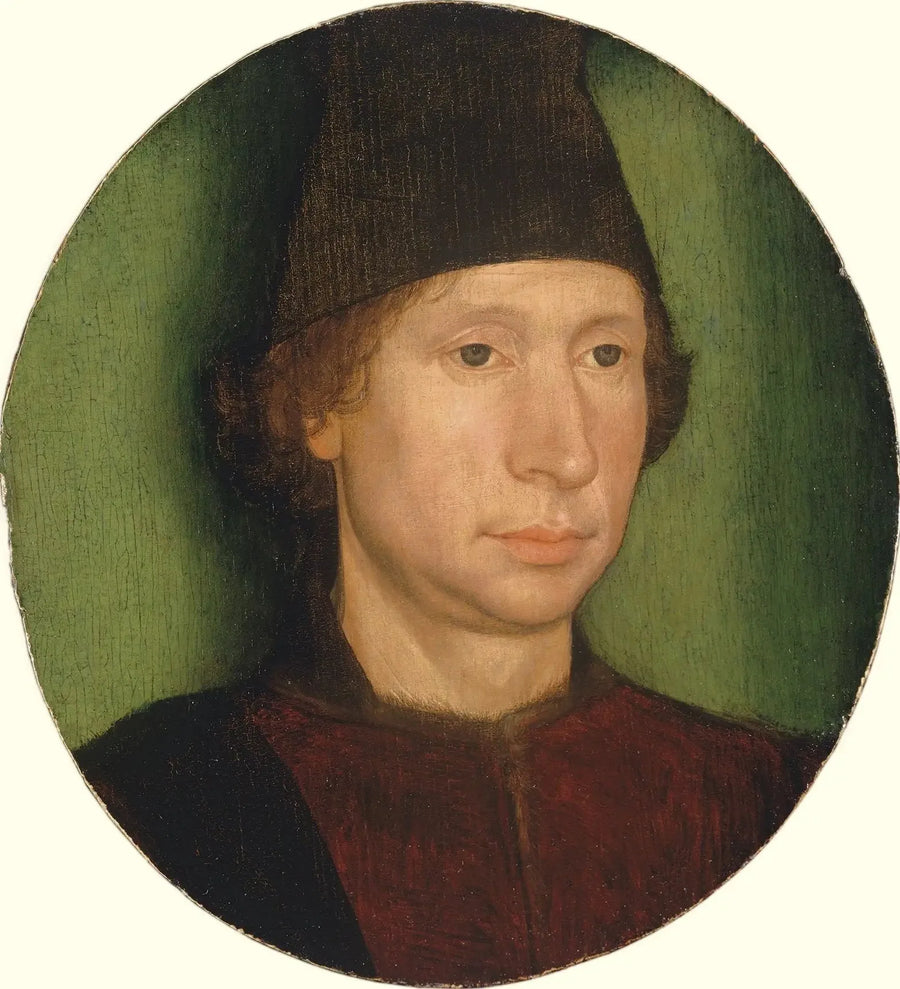 Porträt eines Mannes mit schwarzem Hut - Hans Memling