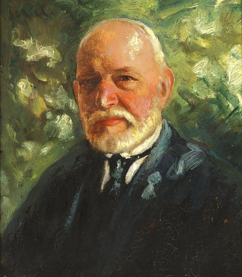 Porträt eines älteren Mannes mit weißem Bart. – Michael Peter Ancher