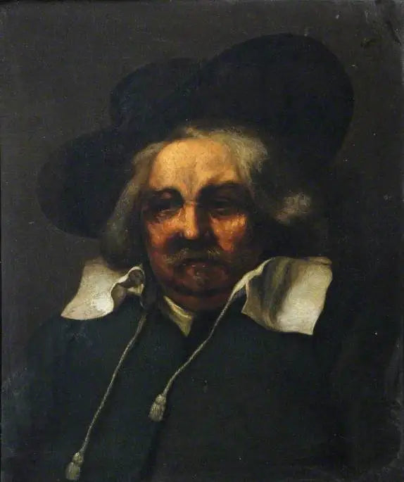 Portrait d'un homme âgé (copie d'un tableau de 1667) - Rembrandt image 1 reproduction artisanale de tableau