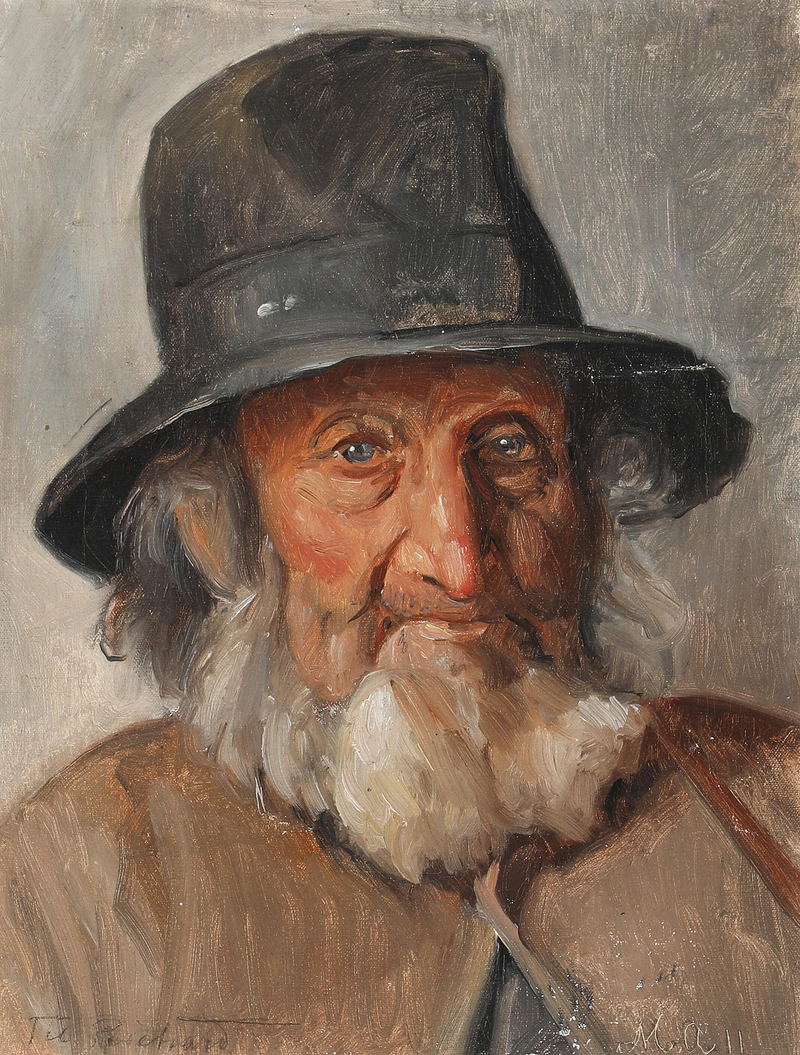 Porträt eines älteren Mannes – Michael Peter Ancher