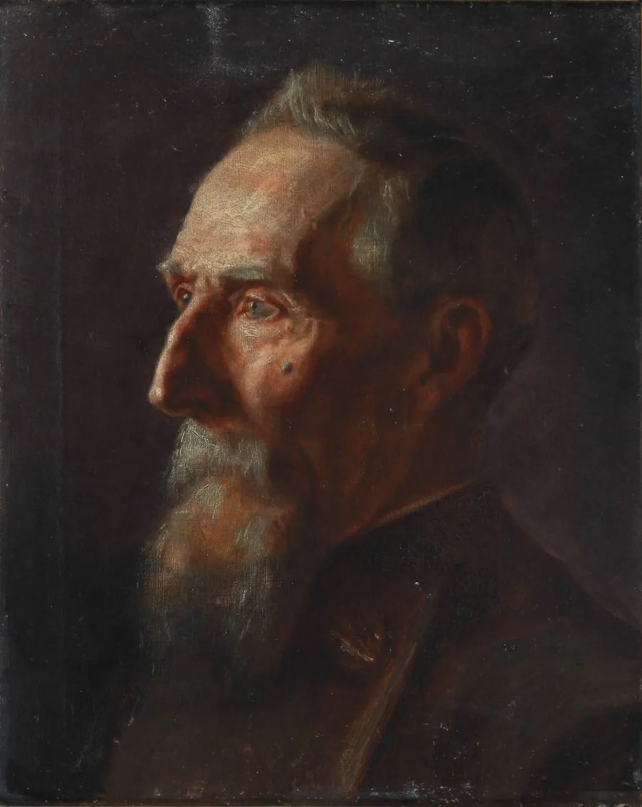 Porträt eines älteren Mannes. – Michael Peter Ancher