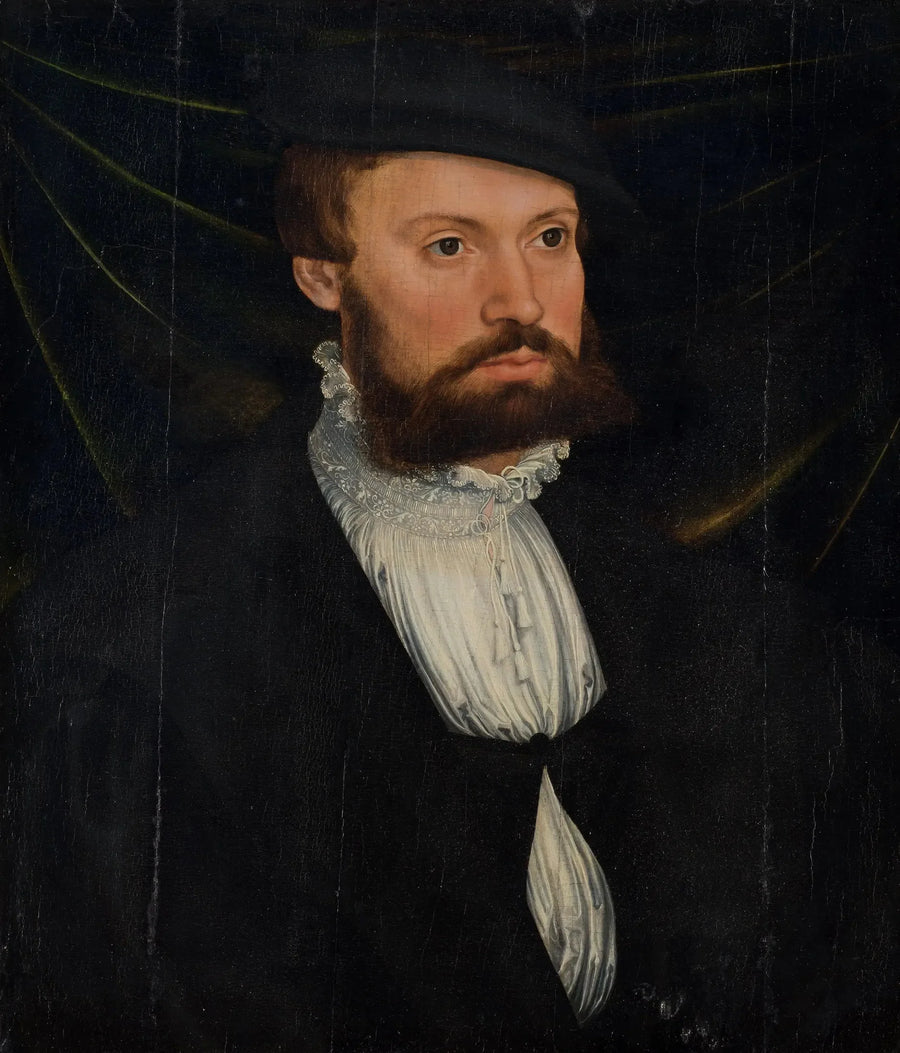 Porträt eines bärtigen Mannes - Lucas Cranach der Ältere