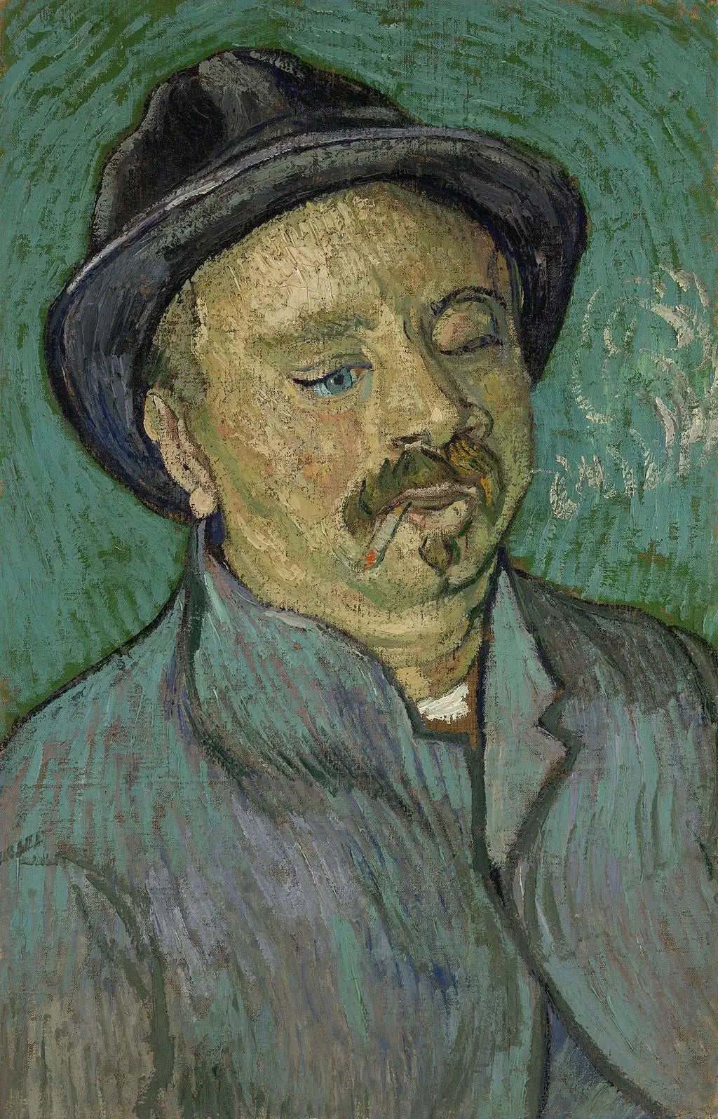 Portrait d'un homme borgne - Vincent van Gogh image 1 reproduction d’œuvre d’art à l’huile