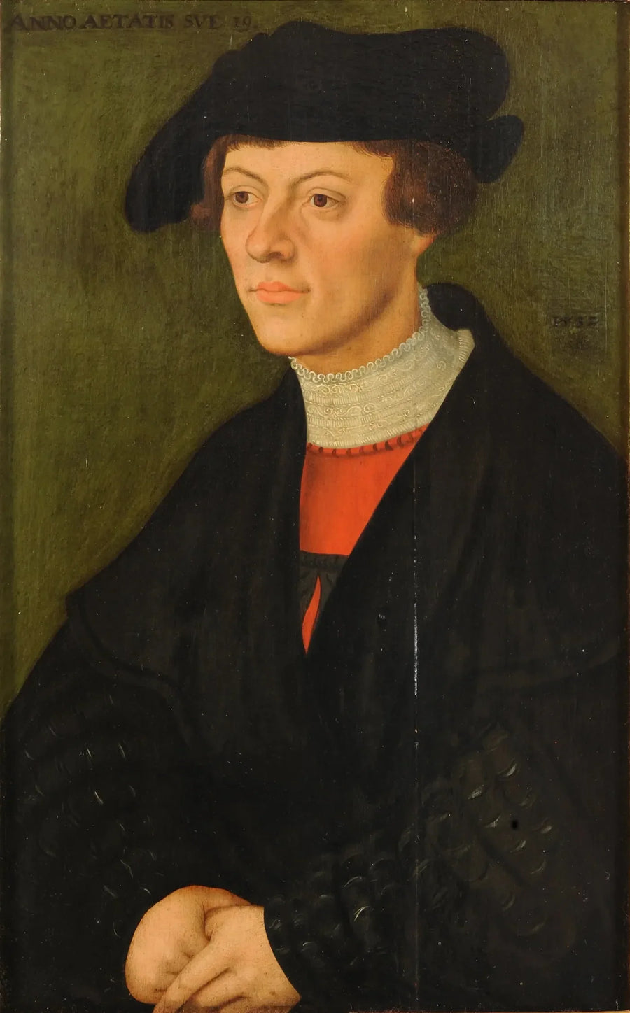 Porträt eines 19-jährigen Mannes - Lucas Cranach der Ältere