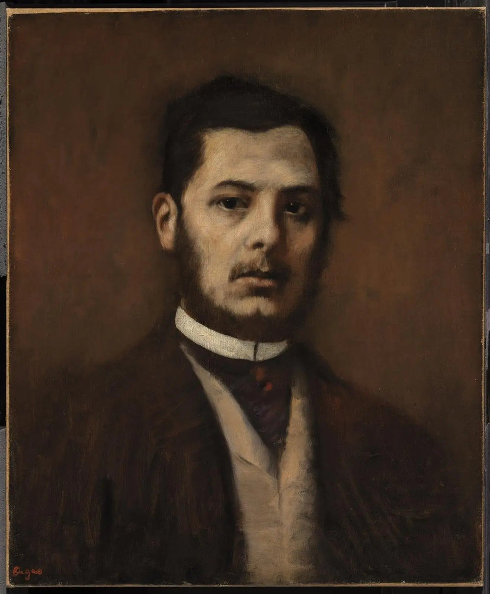 Portrait d'un homme - Edgar Degas image 1 tableau peint à l’huile sur toile