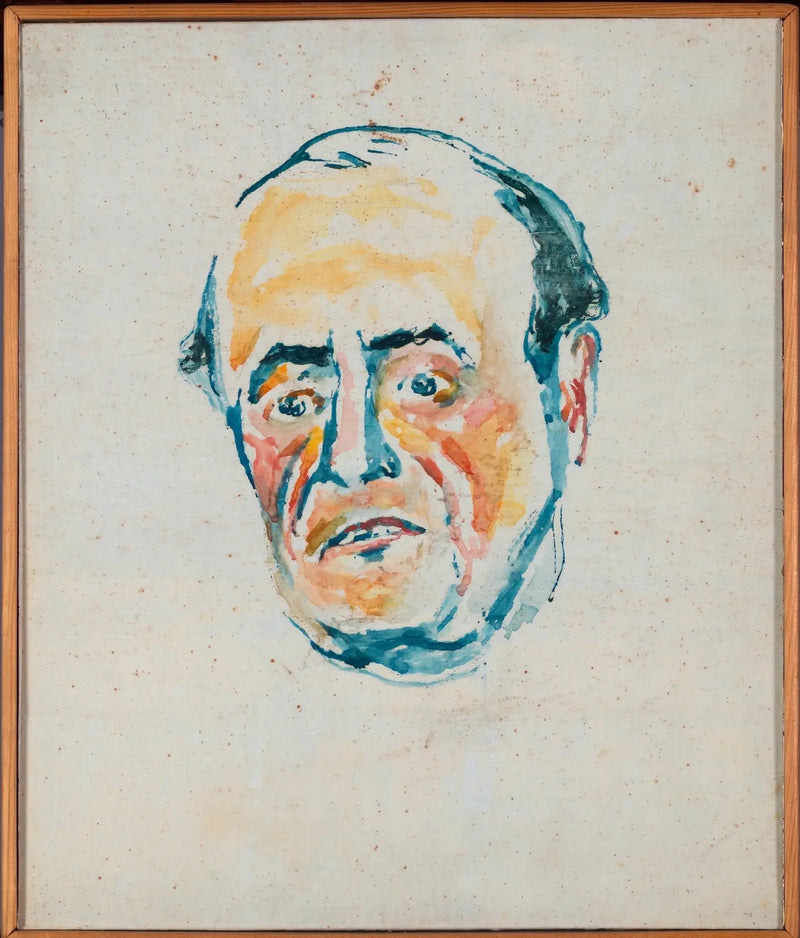 Porträt eines Mannes - Edvard Munch