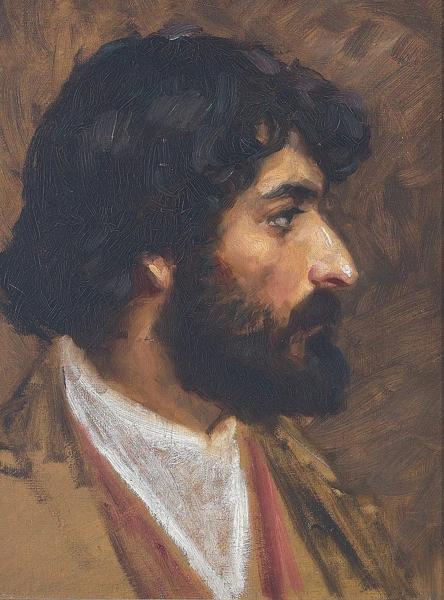 Portrait eines ägyptischen Mannes. - H. A. Brendekilde