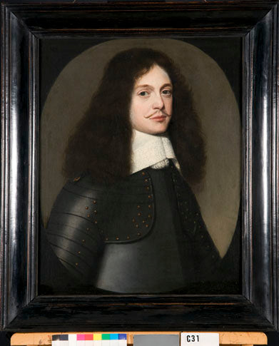 Porträt eines Mannes in Rüstung - Gerrit van Honthorst