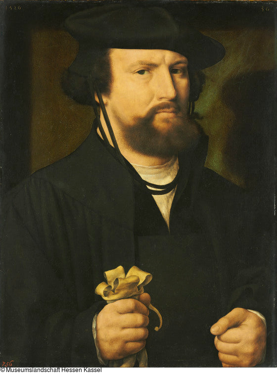 Porträt eines Mannes im Halbprofil - Joos van Cleve