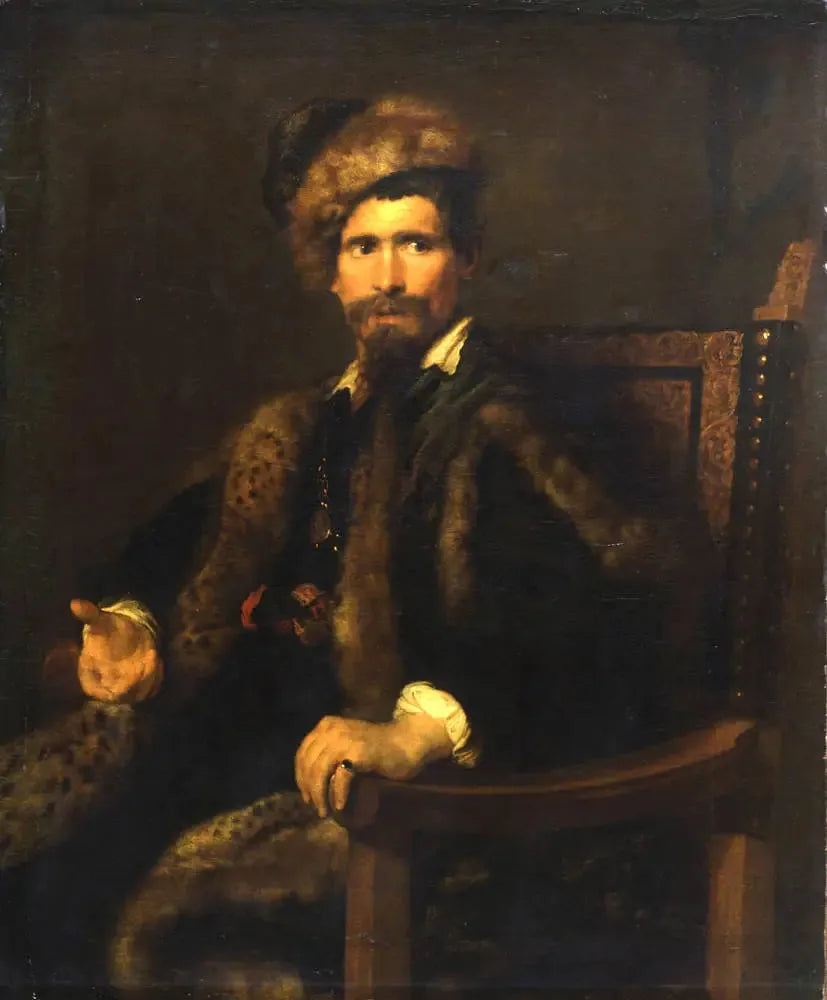 Portrait eines Mannes in Pelz - Antoine van Dyck