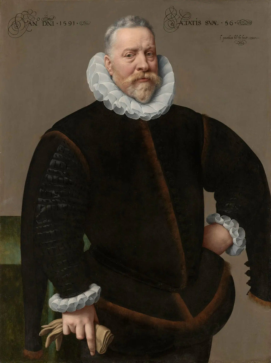 Portrait eines unbekannten Mannes, 56 Jahre alt - Frans Pourbus der Jüngere