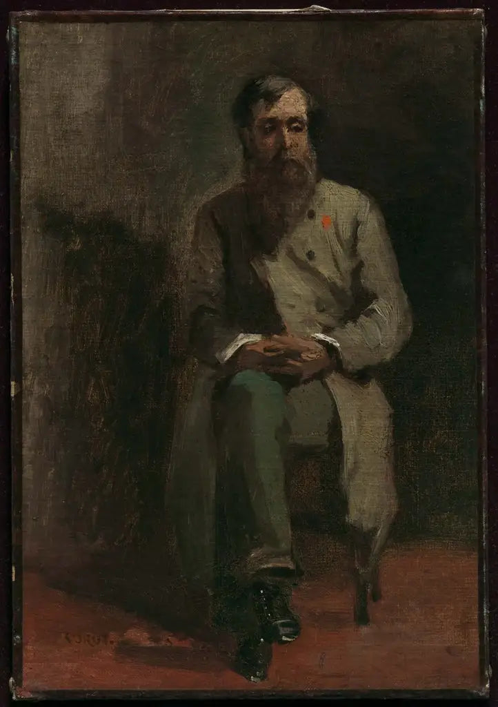 Portrait eines Mannes - Jean-Baptiste Camille Corot