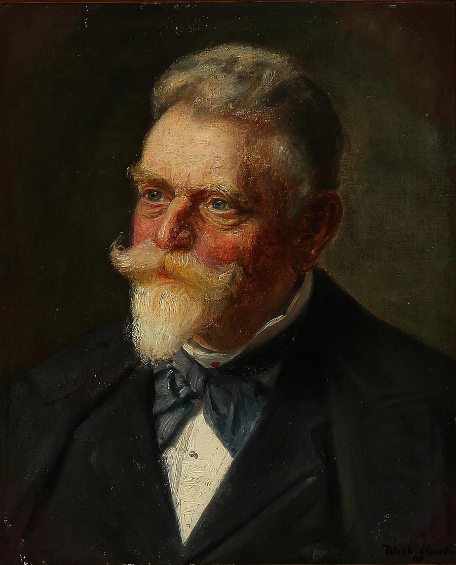 Porträt eines Mannes. -Michael Peter Ancher