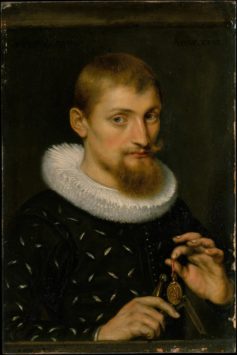 Porträt eines Mannes, vielleicht eines Architekten oder Geographen - Peter Paul Rubens