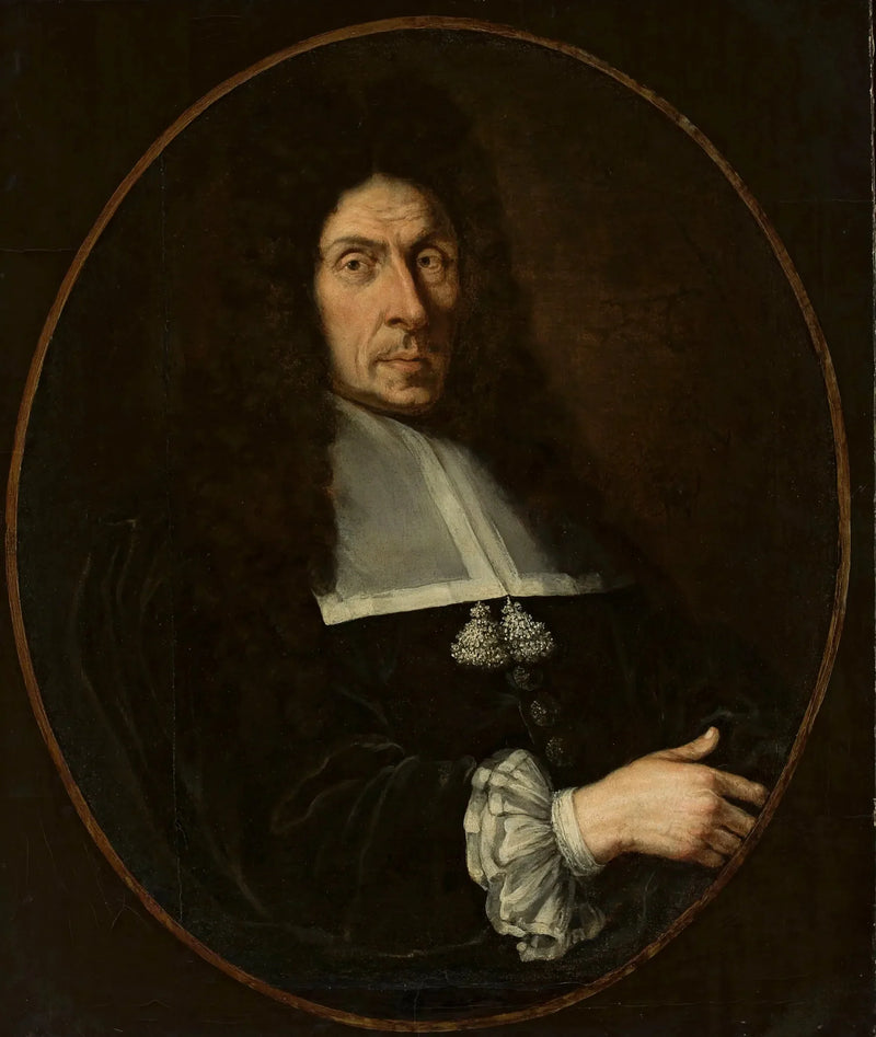 Portrait eines Mannes mit schwarzer Perücke - Claude Lefèbvre