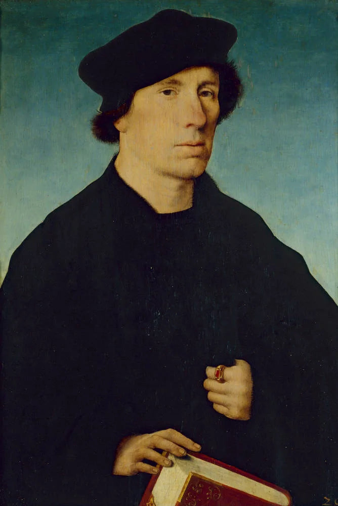 Porträt eines bärtlosen Mannes - Joos van Cleve