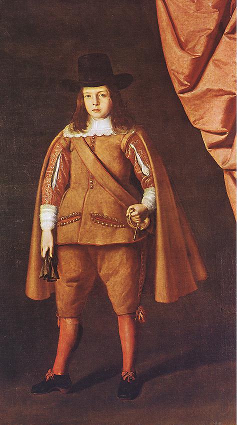 Portrait d'un jeune aristocrate (Juan Francisco de la Cerda Enríquez de Ribera, Marqués de Cogolludo) - Francisco de Zurbarán image 1 reproduction de peinture à l’huile