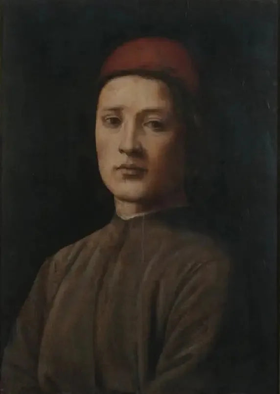 Portrait d'un jeune homme au béret rouge - Filippino Lippi image 1 copie de tableau peinte à la main