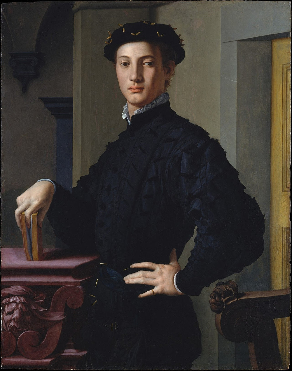 Portrait d'un jeune homme - Bronzino image 1 tableau peint à l’huile sur toile