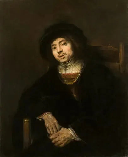 Porträt eines jungen Mannes in einem Sessel - Rembrandt