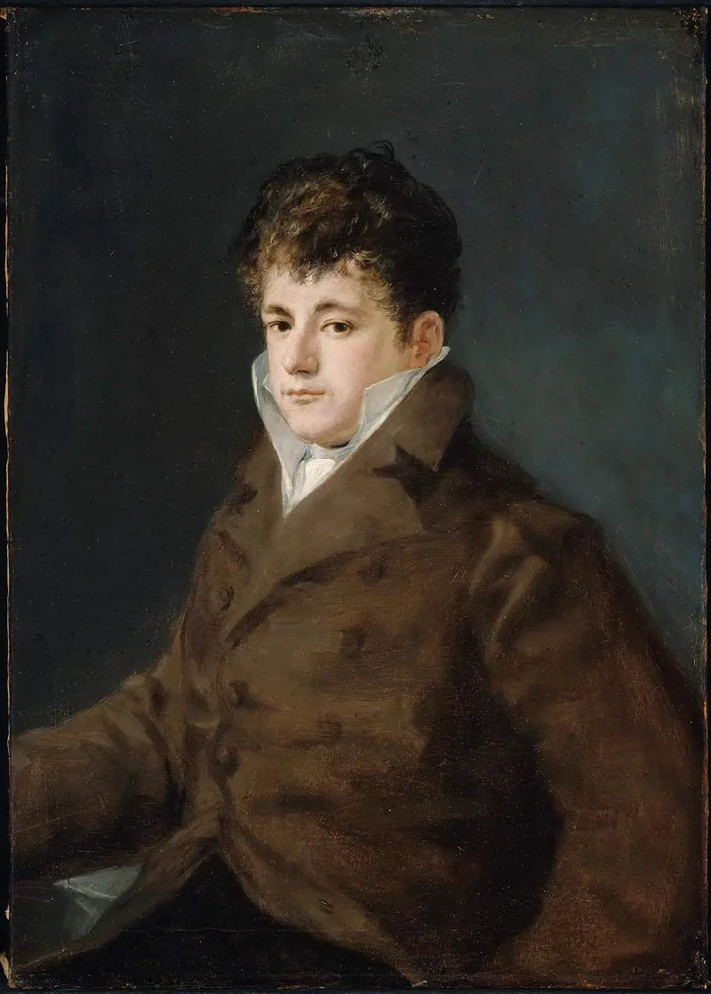 Porträt eines jungen Mannes in Braun, vielleicht Javier Goya - Francisco de Goya