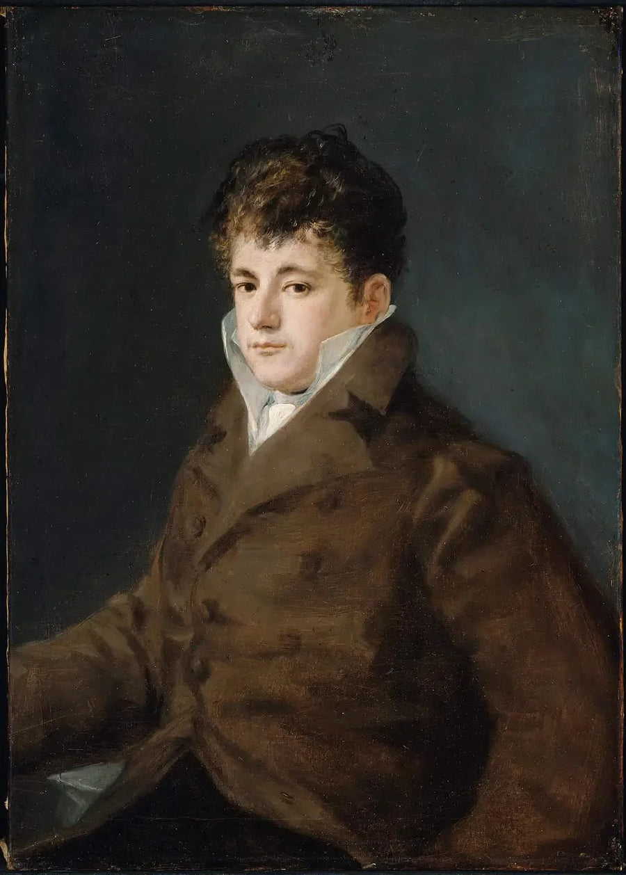 Porträt eines jungen Mannes in Braun, vielleicht Javier Goya - Francisco de Goya